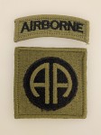 U.S. 82nd Airborne Division patch with Airborne tab. Subd issue