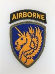 U.S. WW2 13th Airborne Division patch complete with Airborne tab