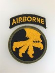U.S. WW2 17th Airborne Division patch with Airborne tab