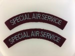 Special Air Service  shoulder titles. PAIR.