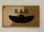 Special Air Service Paratrooper's desert camo cloth wings