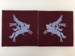 British Airborne Pegasus cloth patches. MATCHED PAIR.
