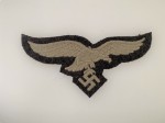 Luftwaffe enlisted man's cloth embroidered breast eagle
