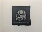 Waffen S.S. enlisted man's  silk woven cap skull