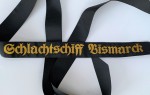 Kriegsmarine cap tally 'Schlachtschiff Bismarck'
