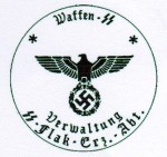Waffen S.S. Flak unit rubber hand stamp