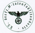 5th S.S. Totenkopf (Deaths Head) standarte military rubber hand stamp.