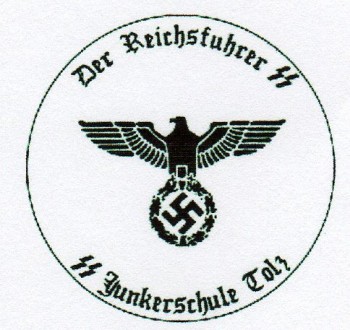 S.S. Officer School at Tolz military rubber hand stamp.