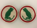 British 7th Armoured Brigade cloth sleeve patches. MATCHED PAIR