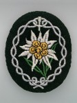 Gebirgsjager or mountain troops cloth sleeve patch