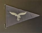 Luftwaffe Officer's embroidered car pennant