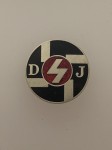 D.J. (Deutsche Jungvolk) or PIMPF enameled membership lapel badge.