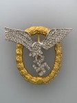 Luftwaffe Pilot/Observer badge with diamonds