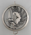 French Paratrooper metal beret badge