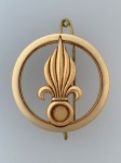 Foreign Legion Infantry metal beret badge