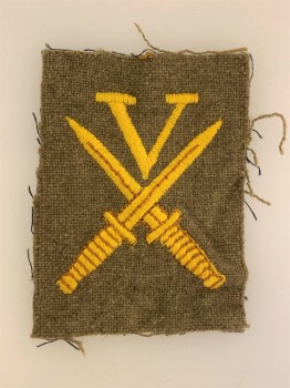 British V Force Commando cloth sleeve patch
