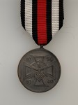 War Commemorative Medal 1939-1940 in BLACK  for Non Combattants SUPERIOR QUALITY
