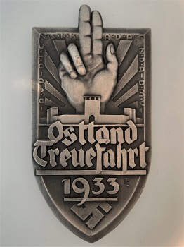 Ostland Treuefahrt Plaque Silver
