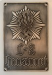 R.L.B.  Luftschutz Warden's door plaque