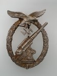 Luftwaffe  Flak Artillery Badge.  EXCEPTIONAL  AGED FINISH