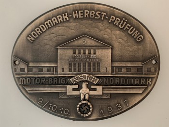 N.S.K.K.  Nordmark-Herbst Prufung  Plaque