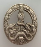 Anti Partisan Badge in Silver  First type.  ORIGINAL QUALITY.