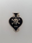U.S Vietnam War 'Ace of Spades'  '1st Recon Bn' beercan crest.