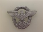 Police metal peaked cap eagle. 2nd  Model. BRENNLACK