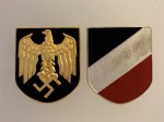 Afrika Korps pith helmet insignia. Kriegsmarine  issue