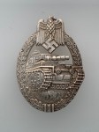 Army Panzer Assault Badge in Silver SUPERIOR QUALITY.