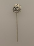S.S.  skull stick pin badge.