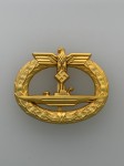 Kriegsmarine U Boat badge. Early 'Schwerin' model.