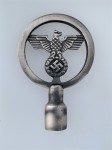 N.S.D.A.P metal pennant finial or flag pole top- Eagle type.