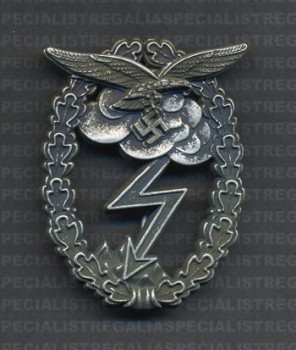 Luftwaffe Ground Assault badge. Antiqued. RE-ENACTOR REPRODUCTION.