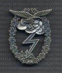 Luftwaffe Ground Assault badge. Antiqued. RE-ENACTOR REPRODUCTION.