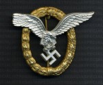 Luftwaffe Pilot Observers Badge RE-ENACTOR REPRODUCTION.
