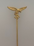 Luftwaffe eagle stick pin badge in gilt finish