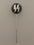 S.S. enameled membership stick pin badge. Large pattern