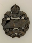 British WW1 Tank Corps OFFICERS bronze cap badge.