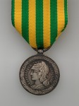French Tonkin Expedition medal ARMY issue with 6 battle honours. Solid silver .