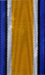 Medal ribbon for British WWI War Medal .  32mm wide.
