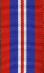 Medal ribbon for British WW2 War Medal .  32mm wide.