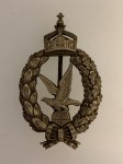Imperial German Prussian WWI Air Gunners metal breast badge.HIGHEST QUALITY