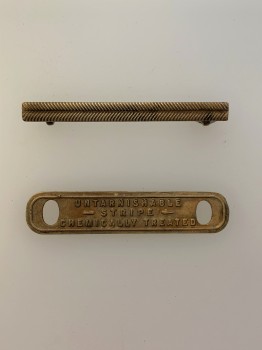 British WWI brass wound stripe sleeve badge.