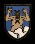 Luftwaffe JG1 Devils Squadron enamel lapel badge.