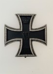 1914 Iron Cross 1st Class. VAULTED. Antique silvered finish.