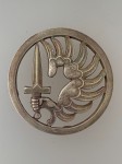 French Paratrooper solid silver Beret Badge- Early issue.