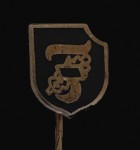Waffen S.S. 10th Frundsberg Division enamel stickpin.