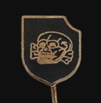 Waffen S.S. 3RD Totenkopf or Deathshead Division enamel stickpin.