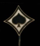 Luftwaffe Jagdegeschwader JG53  Pik As (Ace of Spades)  enamel lapel badge.